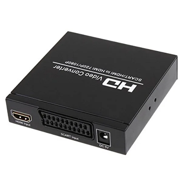 HOT SCART к HDMI конвертер видео аудио адаптер коробка с SCART/HD переключатель PAL/NTSC