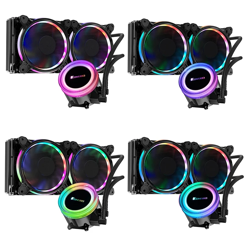 Jonsbo Tw2 240 601 Pc Процессор водяного охлаждения 4Pin ШИМ интегрированный Охладитель для