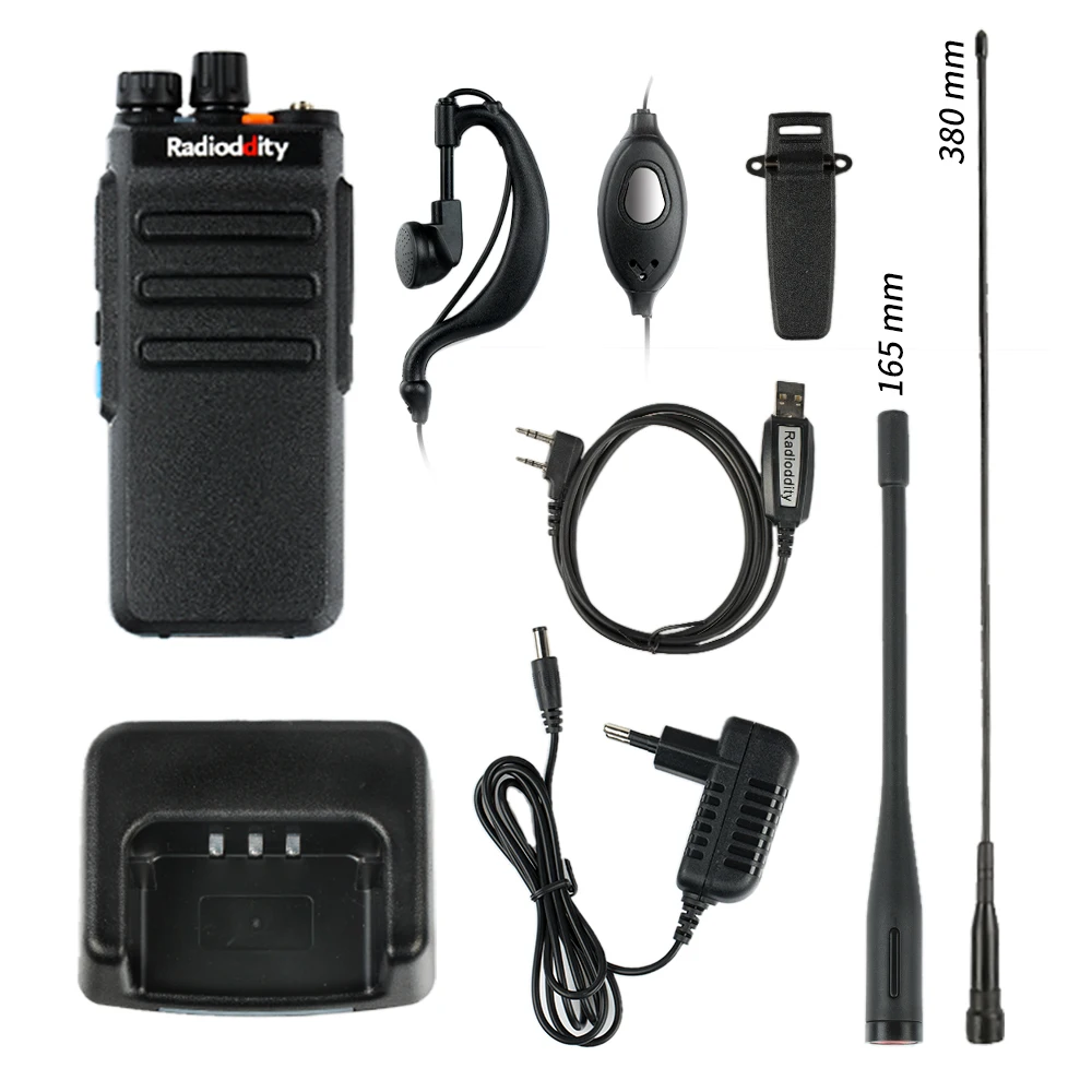 Радиочастотный GD 77S двухдиапазонный цифровой аналоговый радиоприемник DMR VHF VOX TOT
