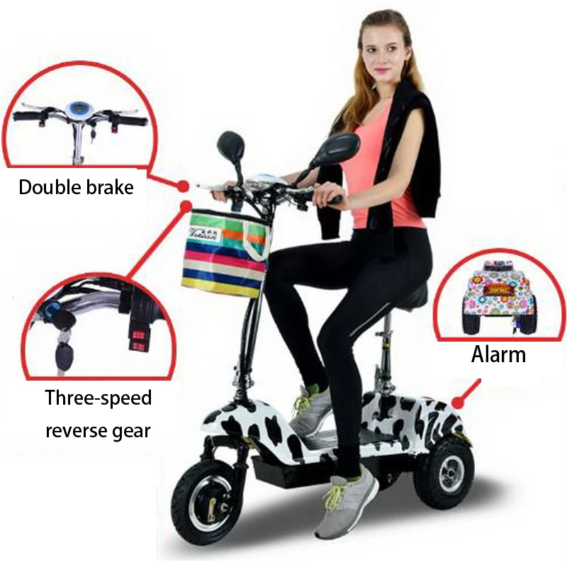 261005/Adult mini folding electric scooter / ladies battery car two wheel scooter/Anti-skid handle/Mini | Спорт и развлечения