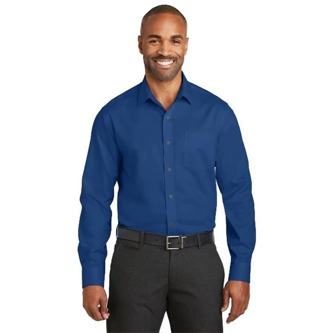 Красный дом RH80 Slim Fit Non Iron Twill Shirt Blue Horizon Малый| |