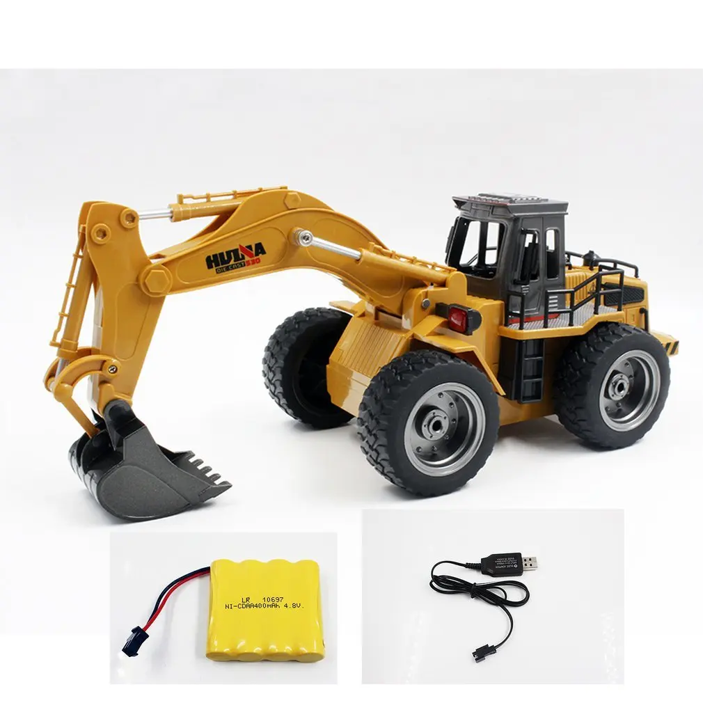 Huina игрушечные лошадки 1530 1/18 6ch Сплав Rc экскаватор Rooter конструирование грузовика