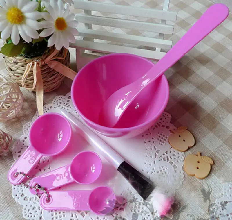 DIY Homemade 6in1 Makeup Beauty Facial Face Mask Bowl Brush Spoon Stick Tool Set | Красота и здоровье