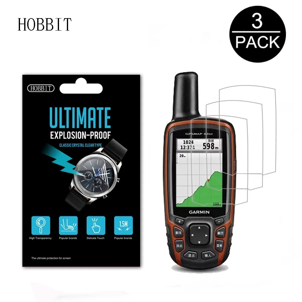 3 упаковки прозрачная жидкокристаллическая пленка для Garmin GPSMAP 63SC 631SC 639SC 78SC нано