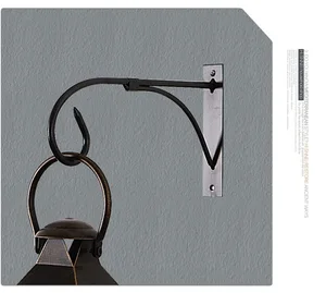 Металлический настенный крючок Gentel Times для подсвечника, 2 шт.лот, 27 х 15,5 см