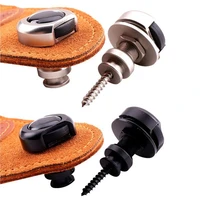 2pcs replacement guitar strap locks button zinc alloy non slip electric acoustic guitar bass strap nail lock buttons buckle