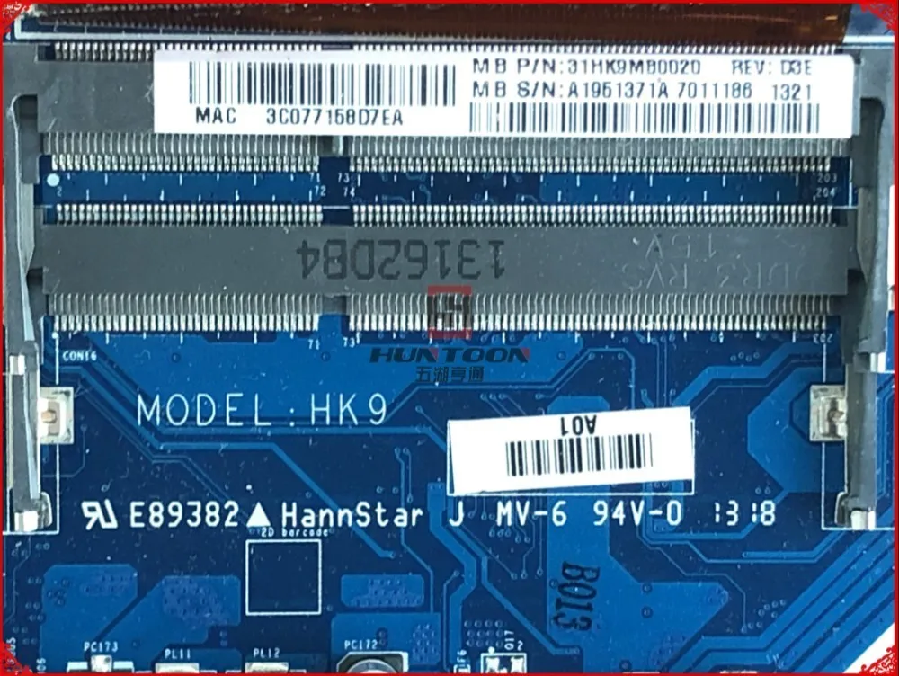 Высокое Качество MB DA0HK9MB6D0 для SONY SVF152 серия материнская плата ноутбука A1951371A HK9 I3