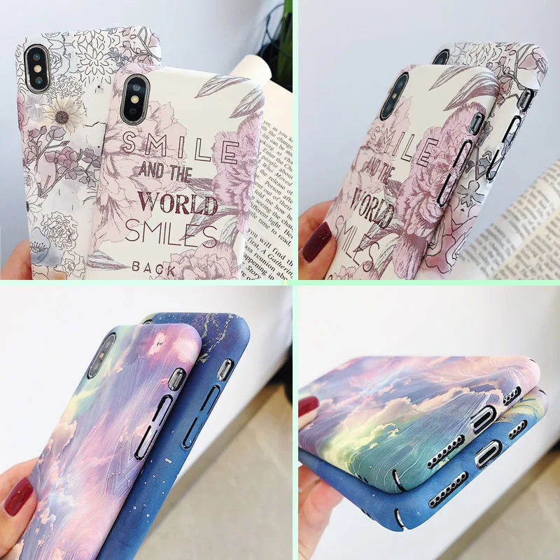 3D милый/цветочный/Жесткий Чехол для Iphone 6 чехол девочек чехлы 6s 7 8 Plus X Xs Max Xr |