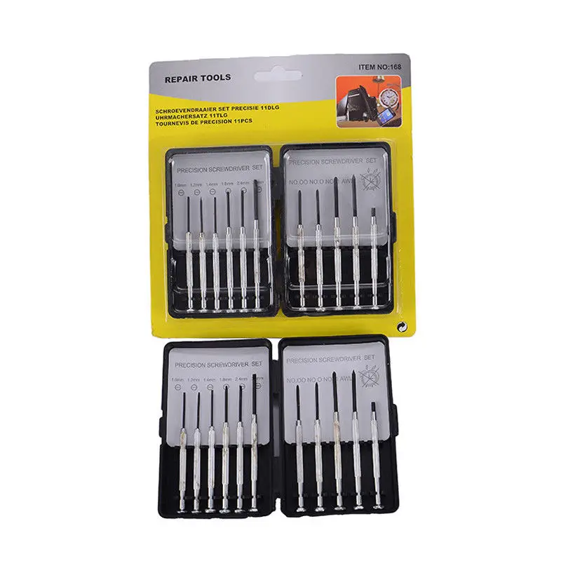 11 Piece Mini Precision Screwdriver Set - Jewellers Glasses Phone Repair Tool Parts | Инструменты