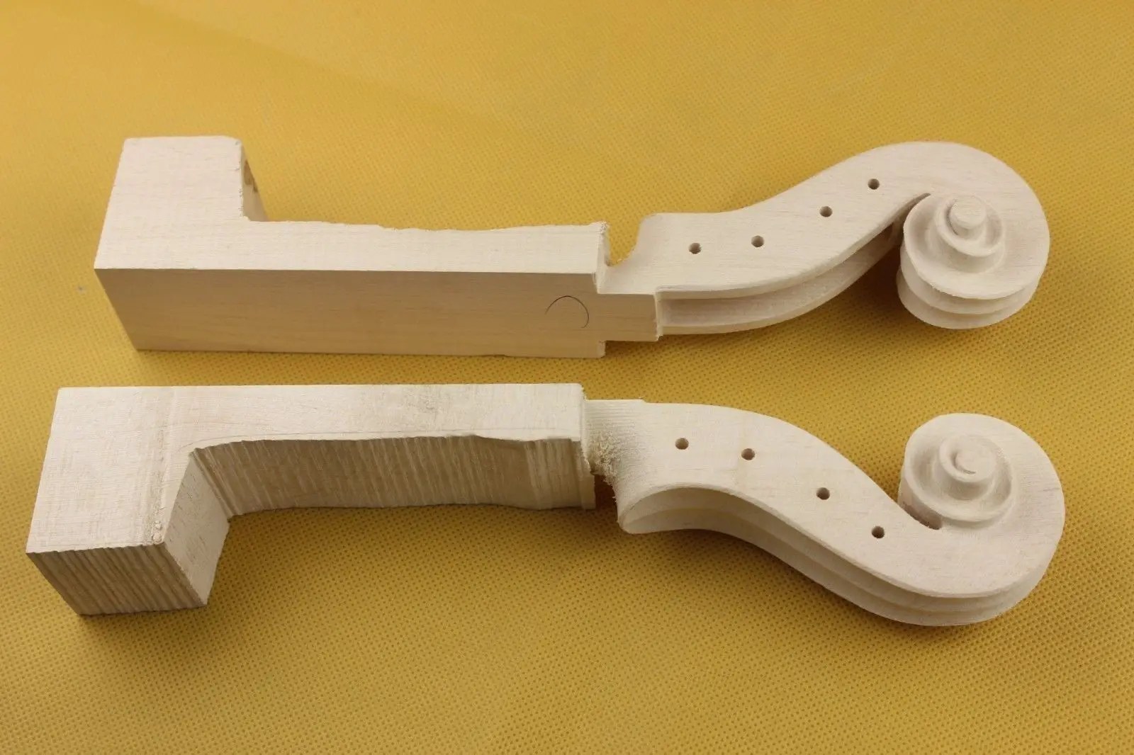 

1pc hand carved Student Maple White Viola Neck 16" high quality, Viola Parts