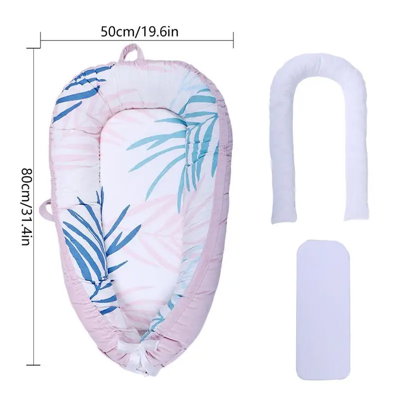 

Crib Portable Removable Cotton Uterine Bionic Bed Bassinet For Baby Detachable Sleeping Artifact Bed Travel Bed With Bumper