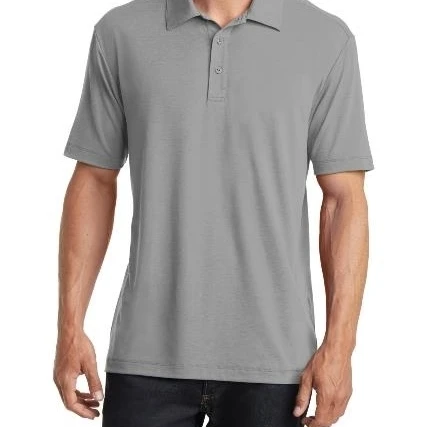 Port Authority K568 Cotton Touch Performance Polo Frost Grey - Large |