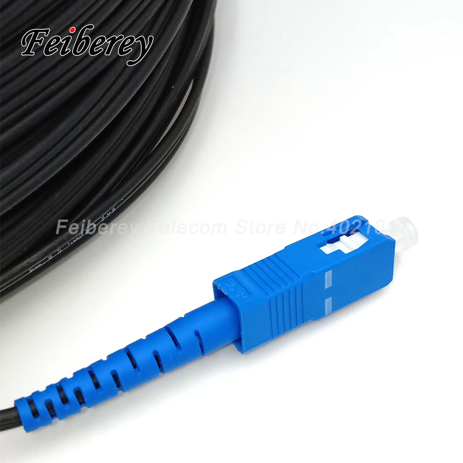 150 метров FTTH Оптическое волокно одномодовый простой одножильный GJYXCH SC UPC к прямой