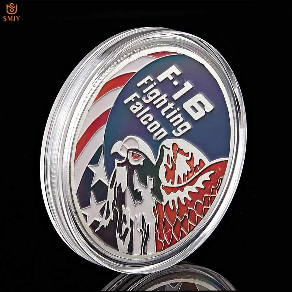 5Pcs/Lot US Military Fighter F-16 Fighting Falcon US Air Force Silver Plated Challenge Coin Collection And Business Gifts
5Pcs/Lot US Military Fighter F-16 Fighting Falcon US Air Force Silver Plated Challenge Coin Collection And Business Gifts