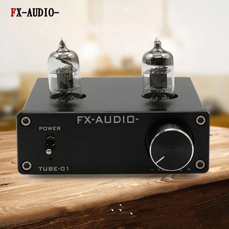 FX Audio EU DC12V 1A Mini 6J1 клапан вакуумная трубка Предварительный усилитель стерео аудио