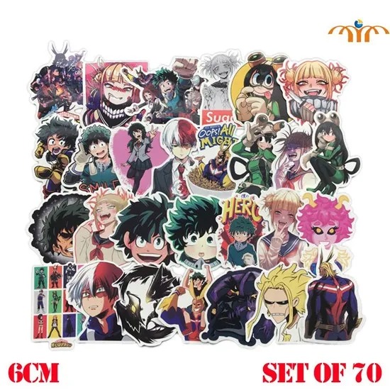 OHCOMICS 70 шт. My Hero Academy All Might Bakugou DIY Автомобильный стикер багаж скейтборд наклейка s