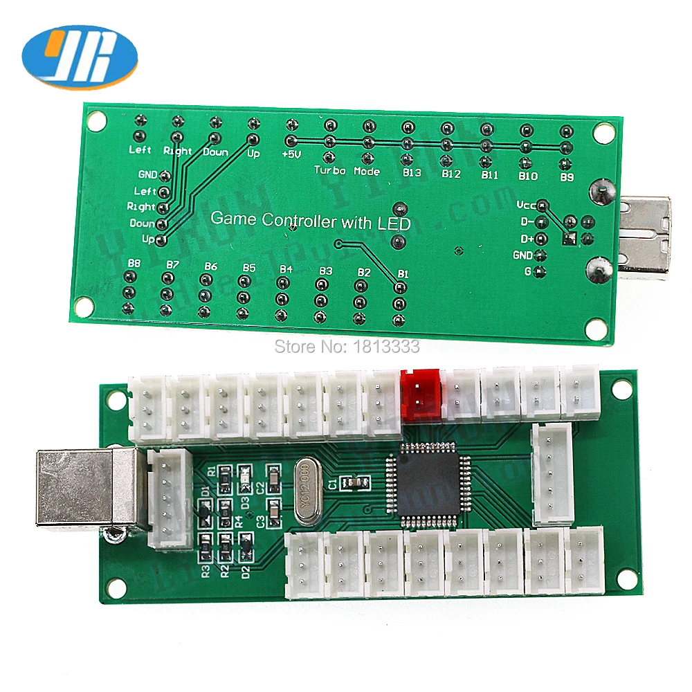Светодиодный Кнопка Aecade Плата USB ПК/PS3/Raspberry pi Многофункциональный джойстик кодер