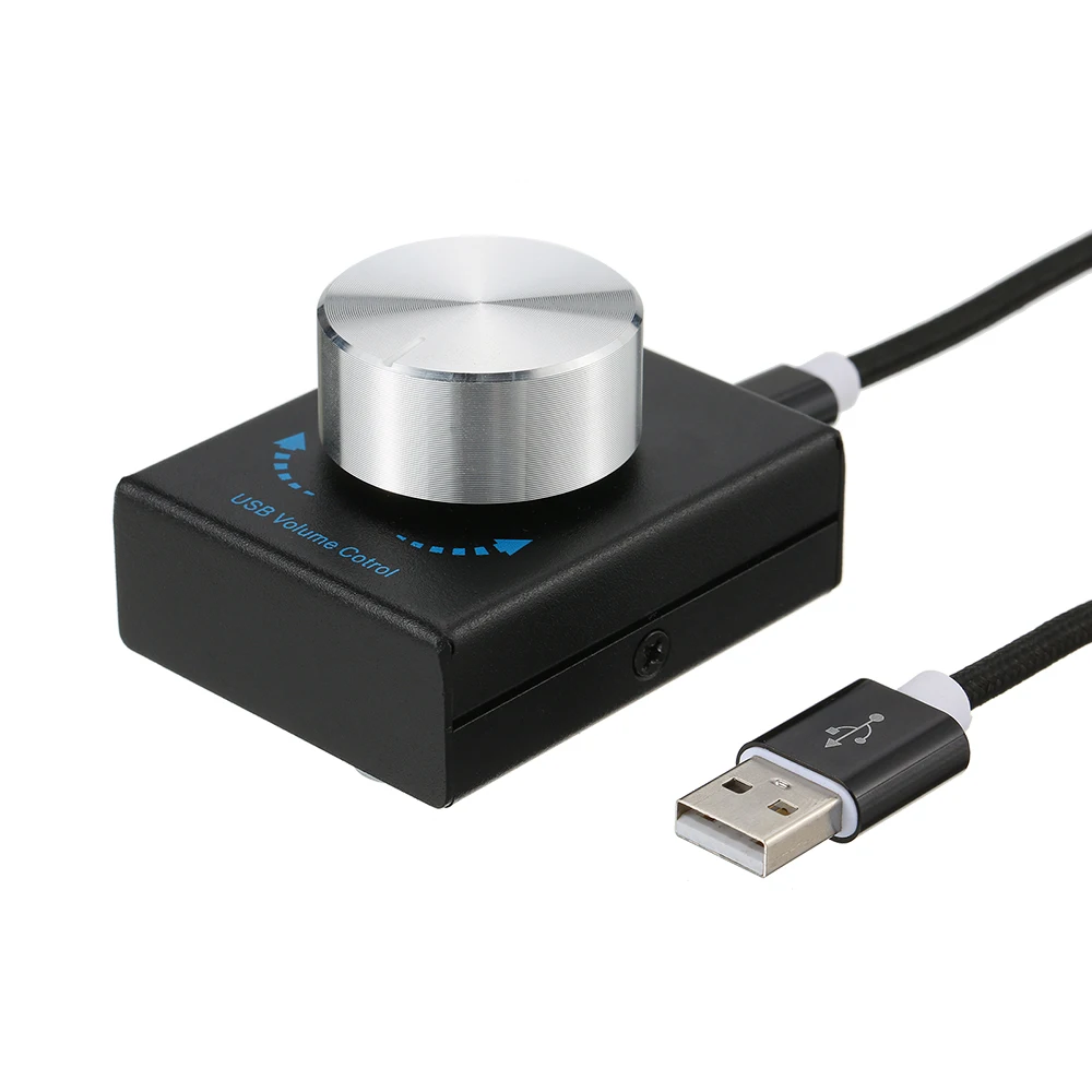 USB регулятор громкости компьютерный динамик аудио с одной кнопкой отключения