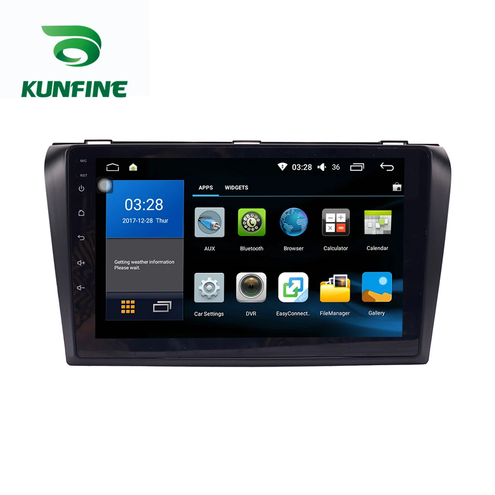 Восьмиядерный 1024*600 Android 8 1 автомобильный DVD GPS навигационный плеер Deckless стерео для