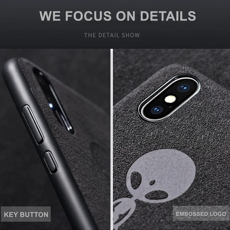 Case For iPhone 7 8 6 6S Plus Luxury Alcan tara Soft Leather Anti-Fall Phone X XR XS MAX Back Cover Coque Fundas |
