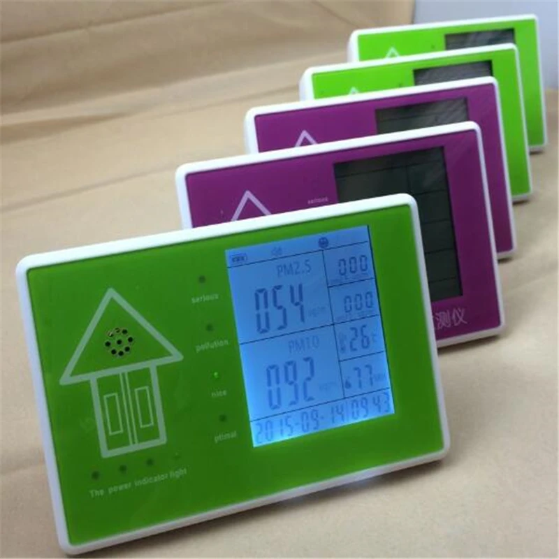 Портативный детектор газа PM2.5 PM1.0 PM10 HCHO TVOC AQI воздуха с температурой и
