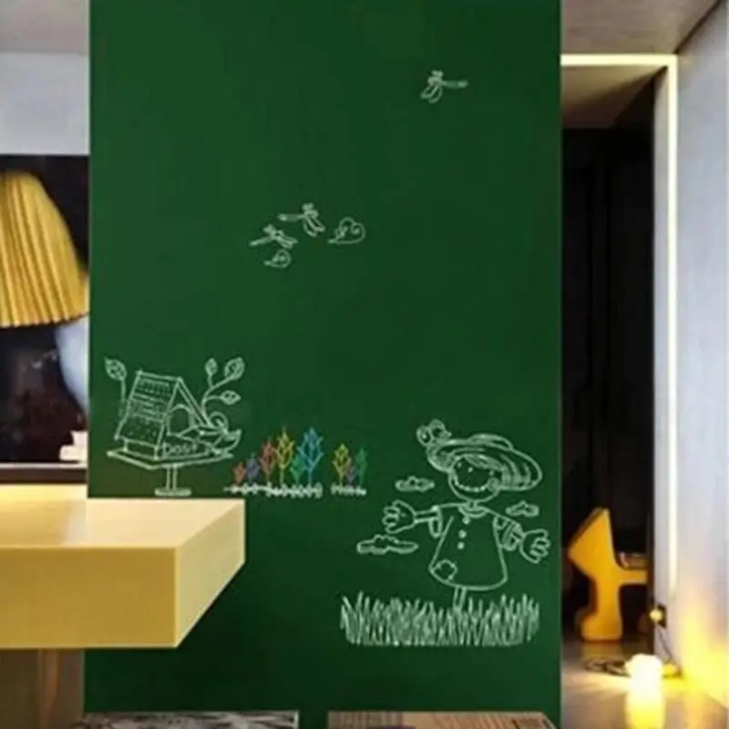60*200cm Large Size Blackboard Sticker Removable PVC Wall Drawing Writing Art Green Chalkboard krijtbord School Office Supplies |