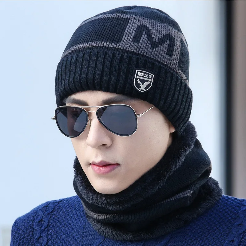 Зимняя шапка s для Для мужчин грязный Beanie Балаклава вязаные шерстяные толстые