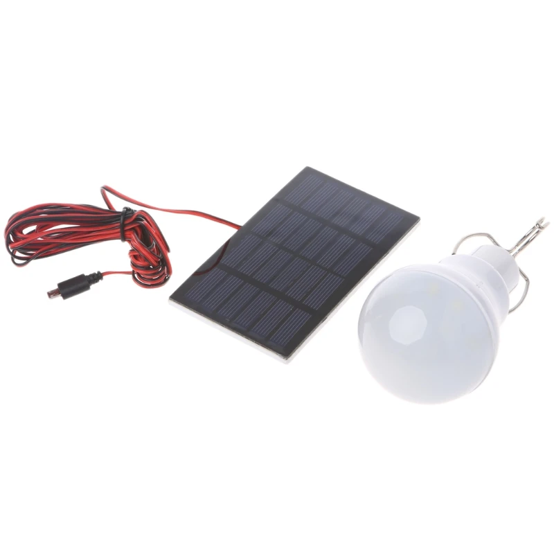 

Solar Panel Powered Led Bulb Light Portable Outdoor Camping Tent Energy Lamp 15W