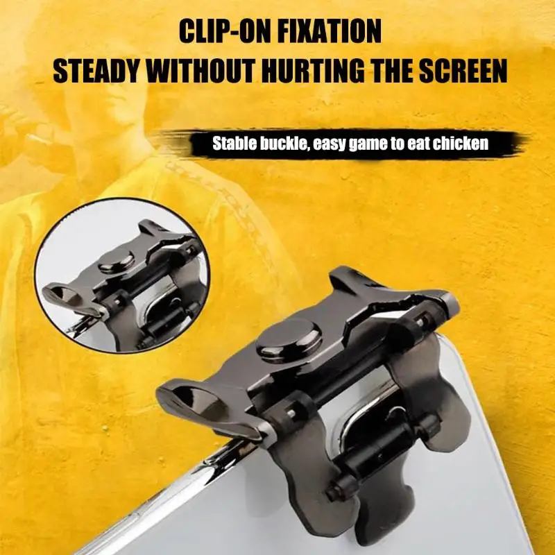 2 шт. чехол для мобильного геймпада ручки джойстик 6 клавиш кнопка огневой курок