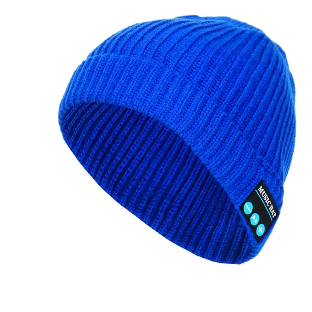 Унисекс мягкие теплые музыкальная Bluetooth шляпка трикотажные 1 м V4.2 шляпа 2 часа с 3 7