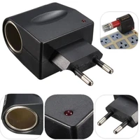 new 1pcs socket eu us plug 220v ac power to 12v dc car cigarette lighter converter adapter electrical socket