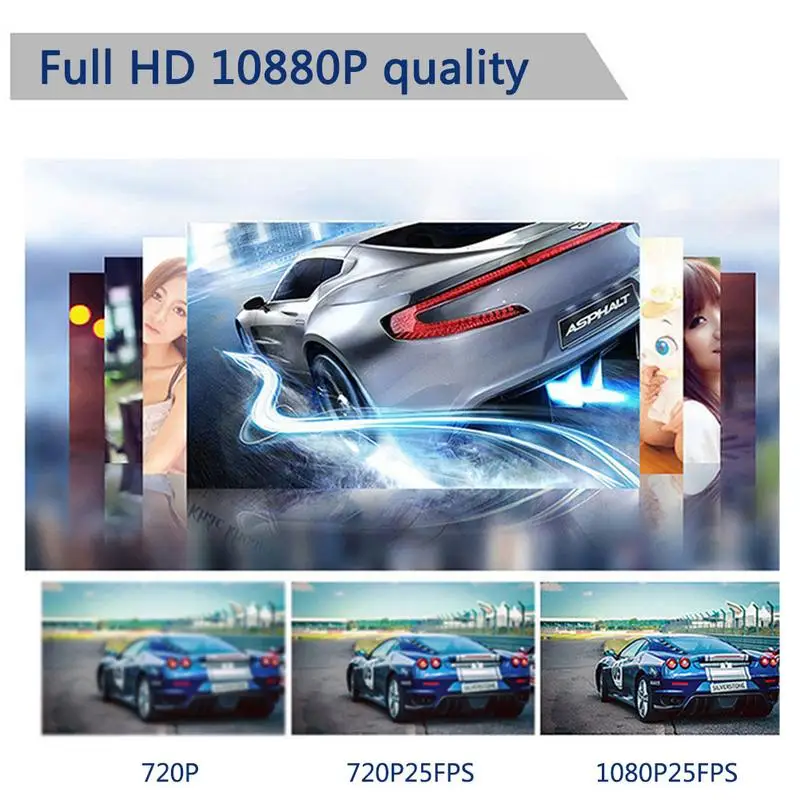 Камера заднего вида для автомобиля угол обзора 178 градусов 7 дюймов HD 1080P запасная