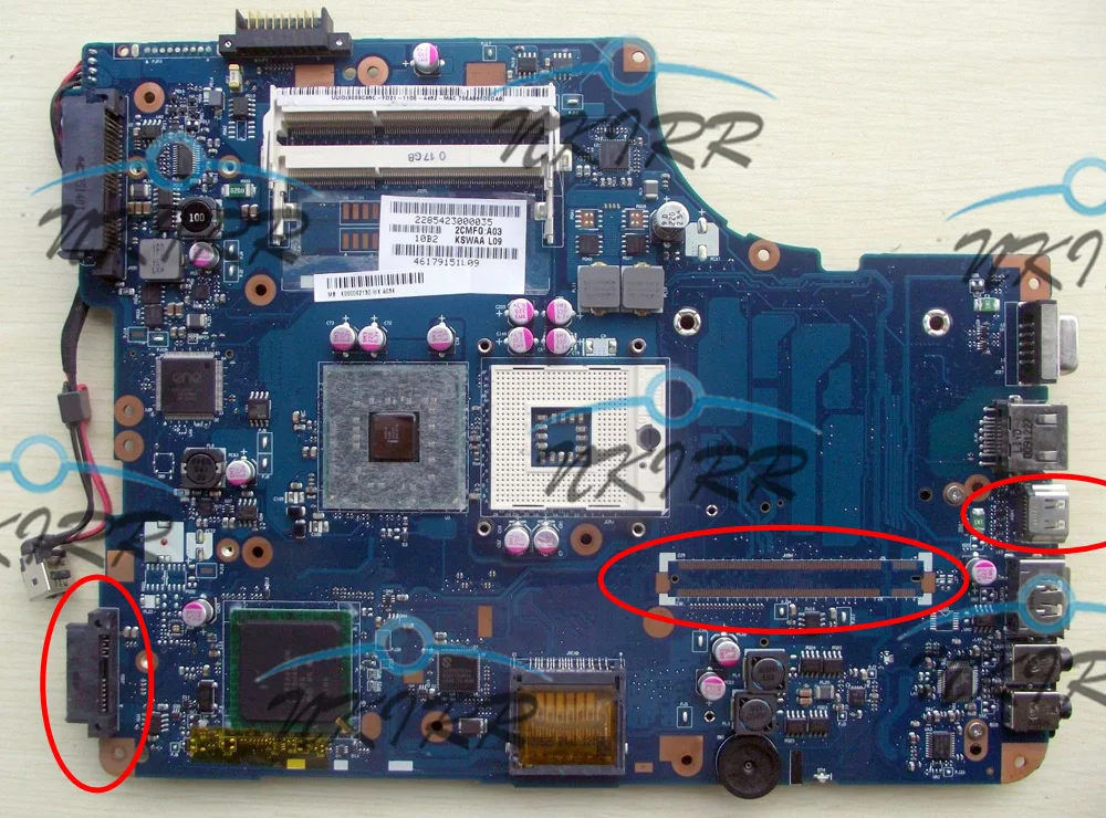 

Материнская плата DDR3 KSWAA LA-4982P L04 K000086440 S478 GM45 для Toshiba Satellite L505 L500 L550 L555, 100% рабочий