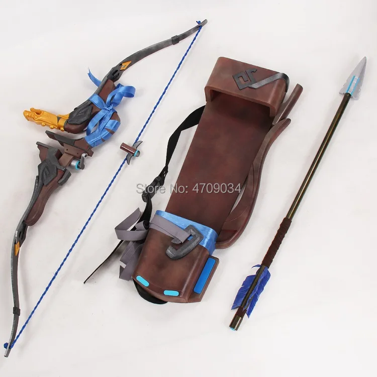 Overwatch Hanzo кожа молодой мастер оружие Косплей Реплика лук Quiver Prop|Аксессуары для