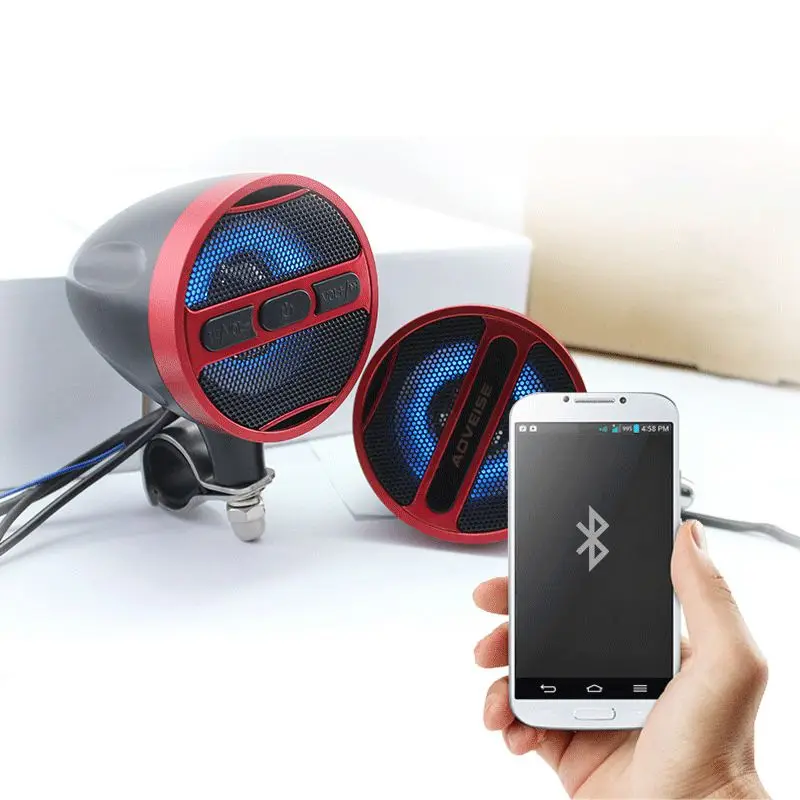 AOVEISE 3 дюйма 40 Вт MP3 аудио плеер Bluetooth колонки для мотоцикла Водонепроницаемый