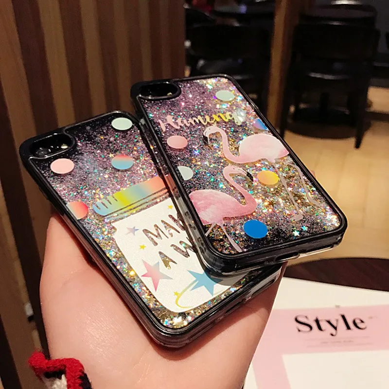 Чехол kisscase для iPhone 6 6S 7 8 Plus чехол мобильного телефона с рисунком фламинго S