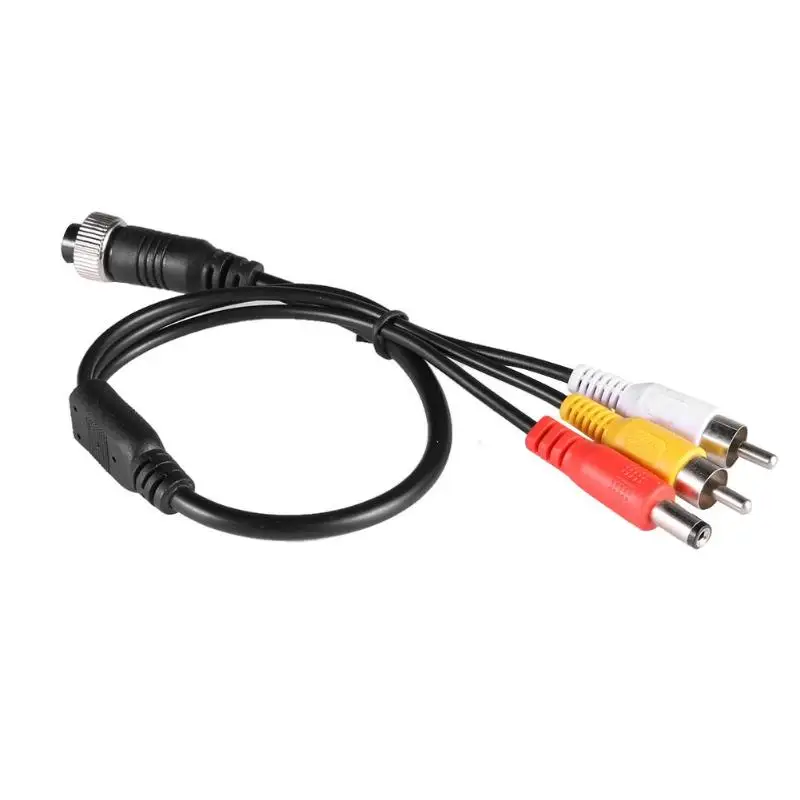 4P авиационная головка Женская вилка к 2RCA DC Мужской кабель видео удлинитель
