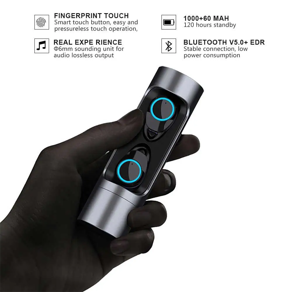 HIFI стерео 18 H очень долгое время воспроизведения Bluetooth наушники TWS 5 0 вкладыши с