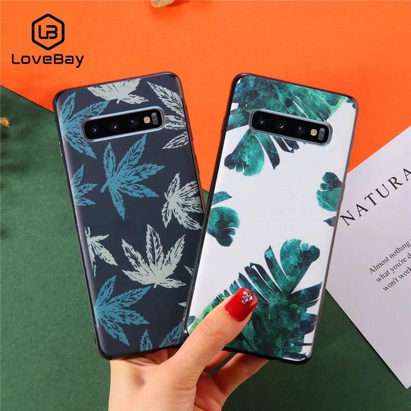 Чехол Lovebay для телефона samsung Galaxy S8 S9 Plus S10 Lite винтажный красивый цветочный лист