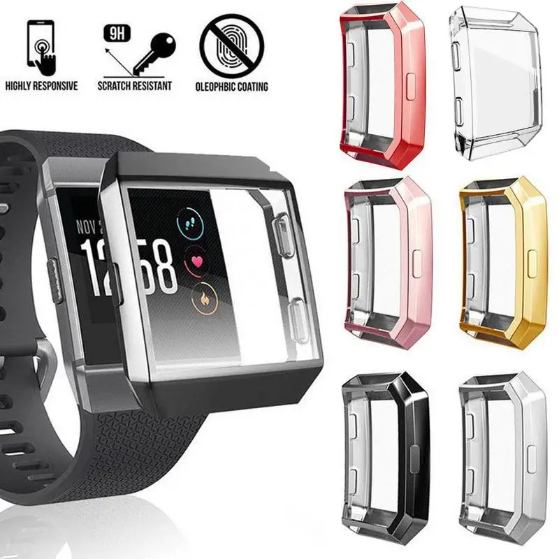 Смарт часы ТПУ защитный чехол для Fitbit ионный силиконовый экран анти осенняя