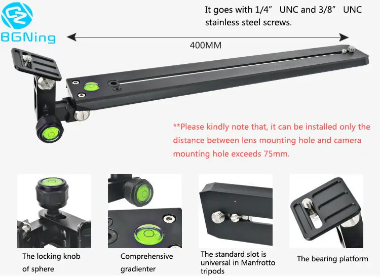 

Stable Telephoto Zoom Lens Bracket Long-Focus Lens Bracket Tripod Monopods With Metal Quick Release Plate
