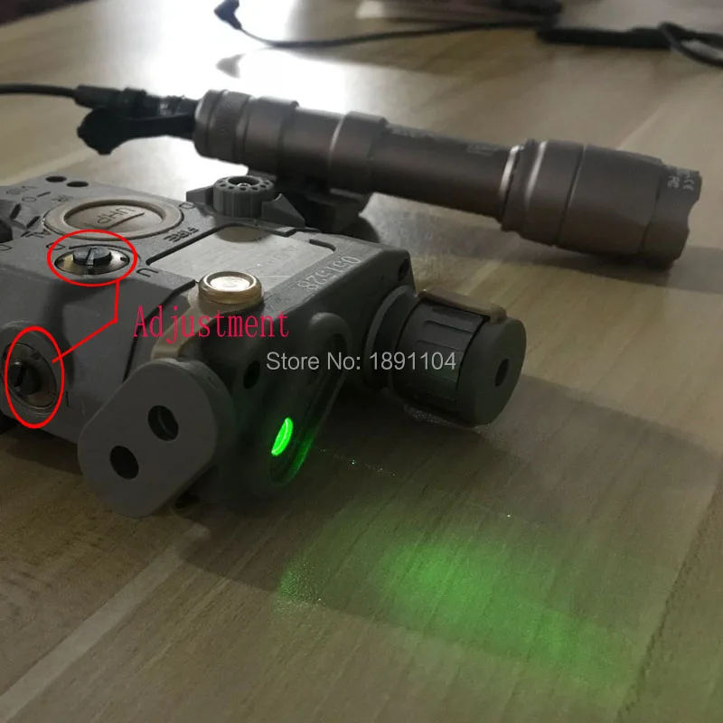 Элемент airsoft LA 5C PEQ 15 UHP зеленый/ИК лазер и фонарик (EX419)|Подсветка для оружия| |