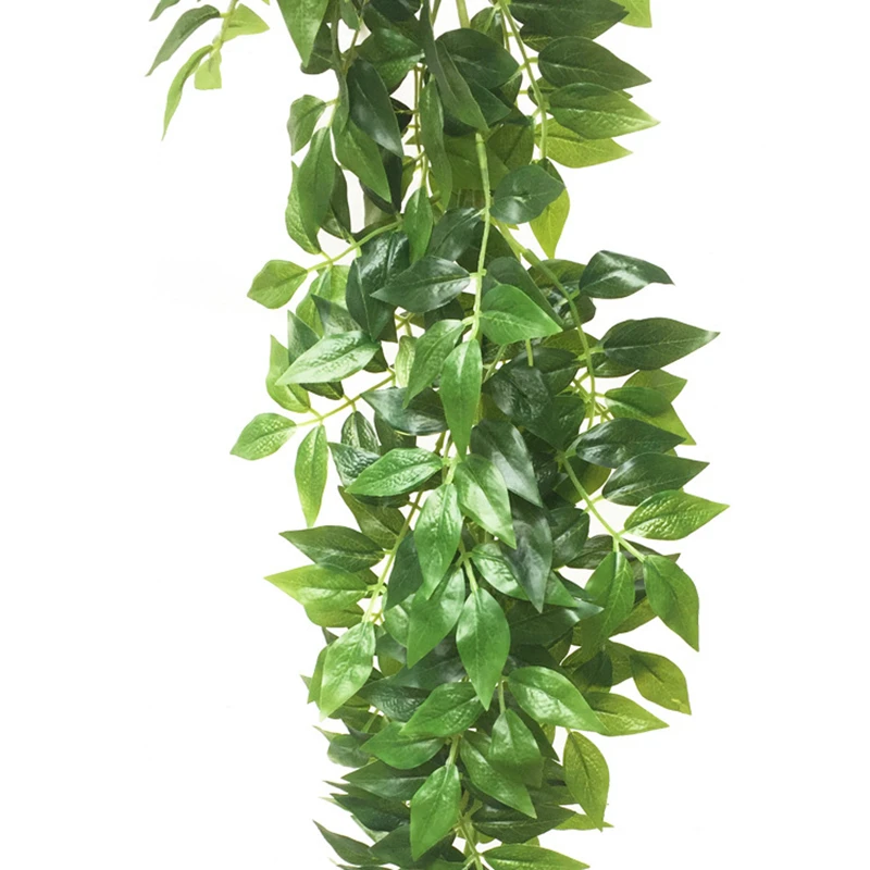 2 м Искусственный Поддельный лист эвкалипта оставьте траву виноградной лозы