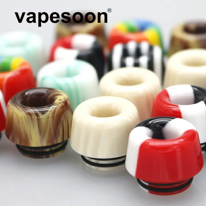 

6pcs/lot VapeSoon 810 Drip Tip Resin for TFV12 Prince X-BABY TFV8 BIG BABY Tank Atomizer