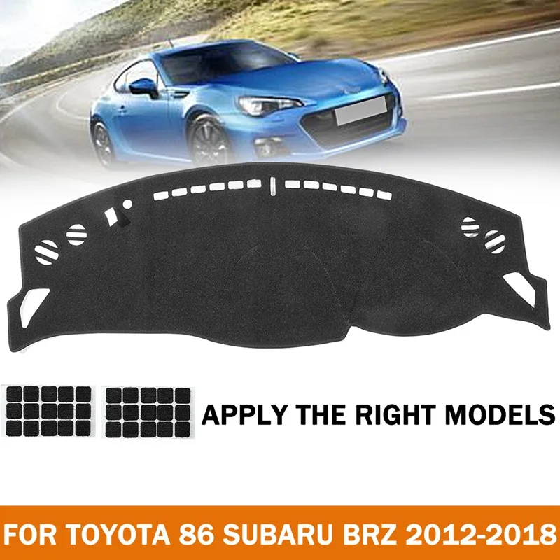 Черный автомобильный коврик Autoleader для приборной панели Накладка Toyota 86 subaru BRZ 2012