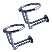 high quality 361 stainless steel 2x boat ring cup holder ringlike drink holder for marine yacht