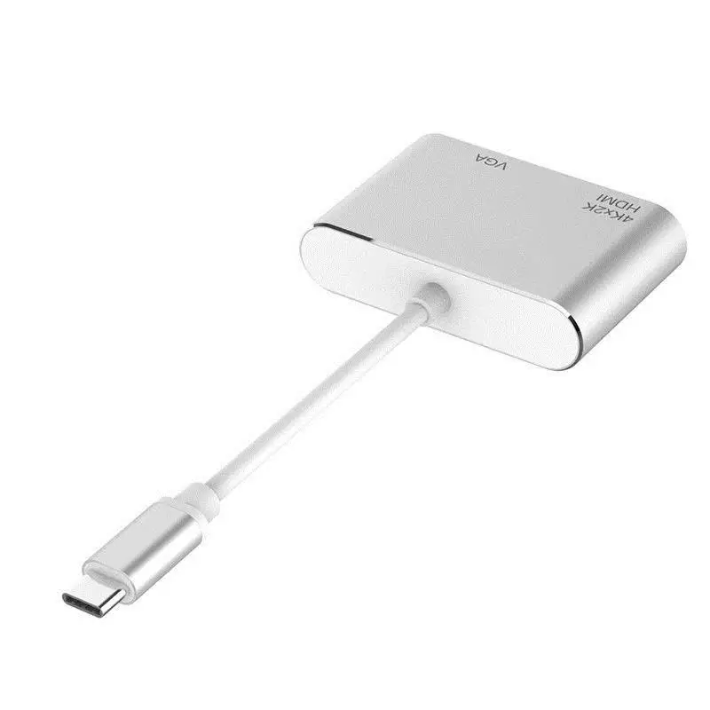Usb Type C к Hdmi Vga адаптер папа женскому конвертер аудио видео кабель для Macbook телефона