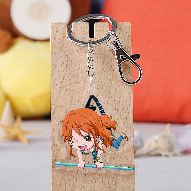 2019 One Piece брелок Луффи измельчитель с изображениями героев мультфильмов модная