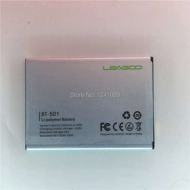 2 pieces / lot for LEAGOO BT-501 battery 2200mAh High-quality Mobile phone Long standby time Accessories | Мобильные телефоны и