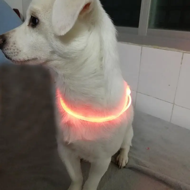 Светодиодный ошейник для домашних животных светящиеся регулируемые пэт